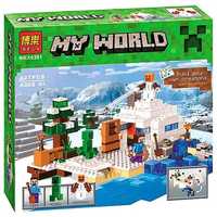 Конструктор для мальчика My World Майнкрафт Minecraft Снежное убежище