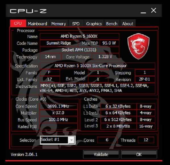 procesor ryzen 5 1600x  am4