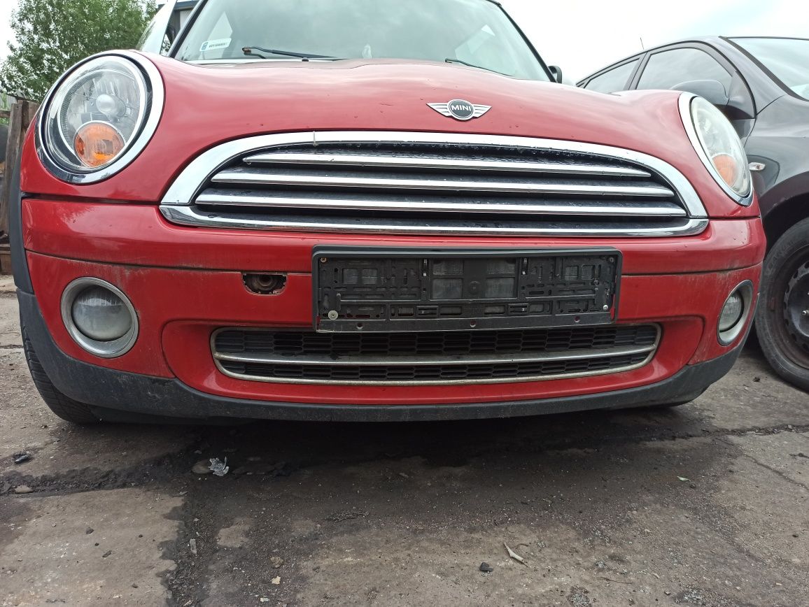 Mini  cooper  r55 r57 one zderzak maska lampy błotnik przód