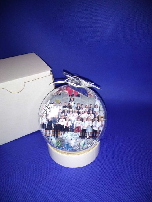 Набір. Новорічна кулька прикраса з Фото