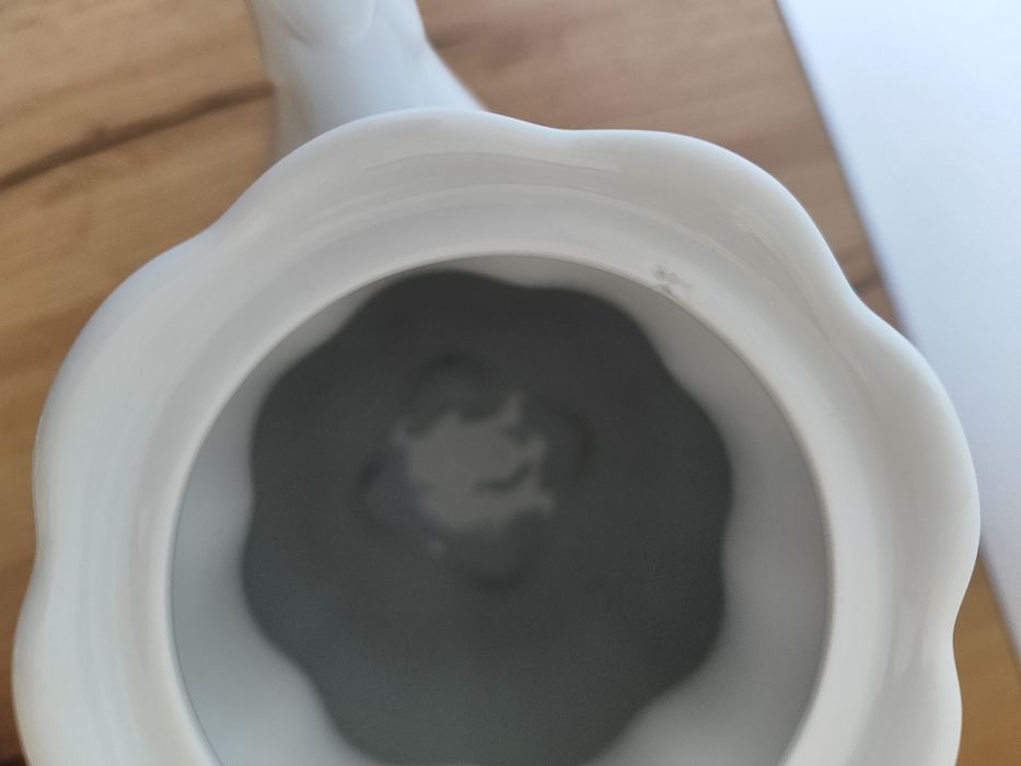 Nowy biały dzbanek imbryk z pokrywk kawa herbata porcelana 1,45 l