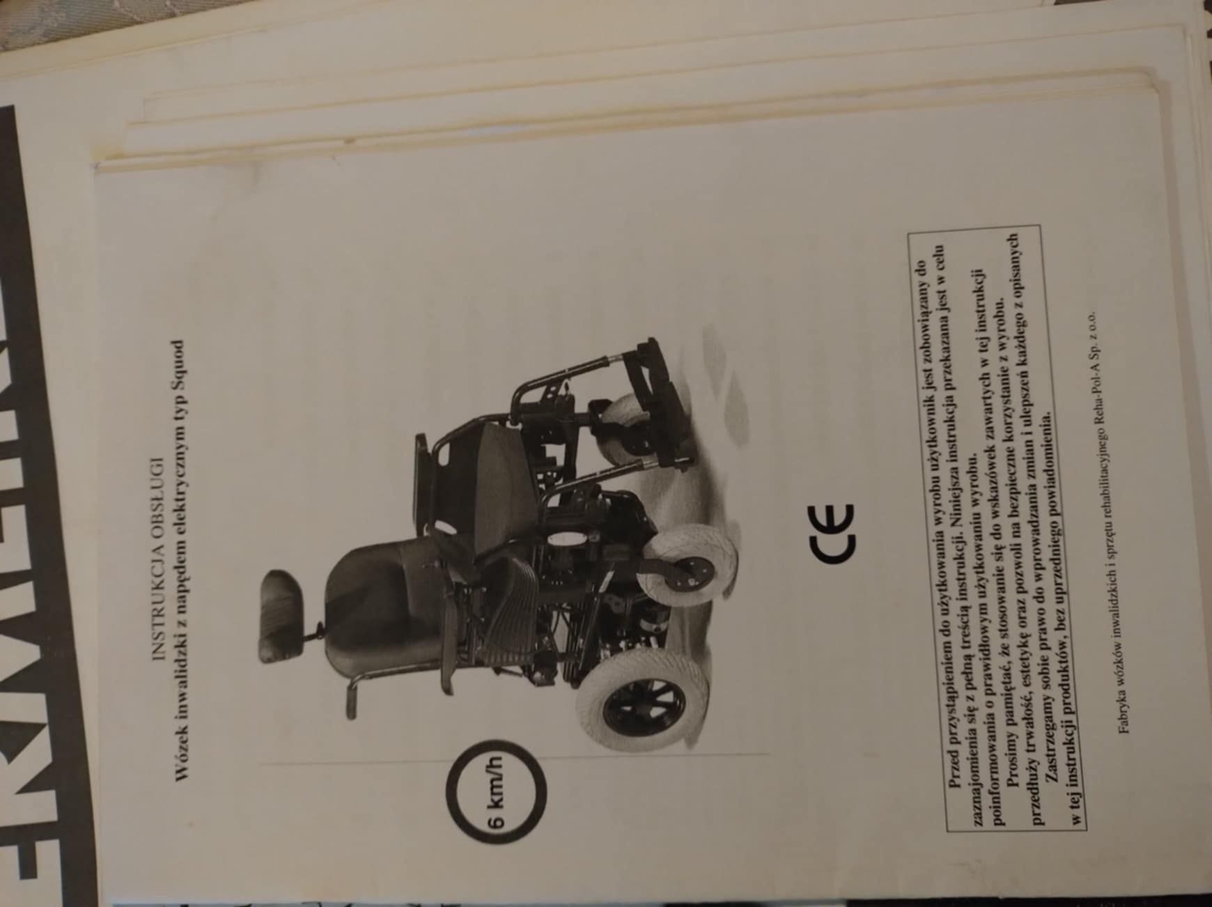 Wózek inwalidzki elektryczny . Vermeiren SQUOD