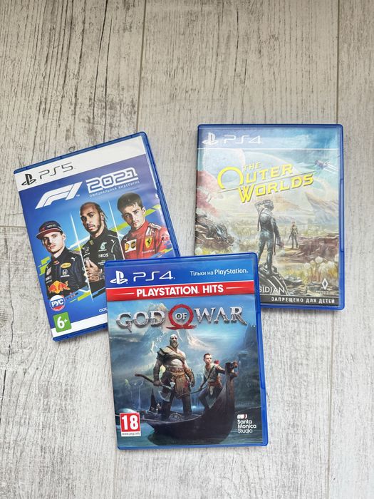 Набір з чотирьох Дисків/Ігри для Sony PayStation 4/5. Ціна за комплект