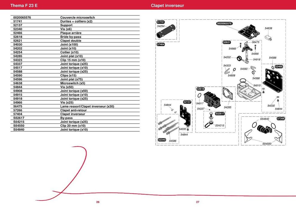 Saunier Duvala: Nr części 52621 - ZAWÓR PODWÓJNY (ZAWÓR COFANIA)