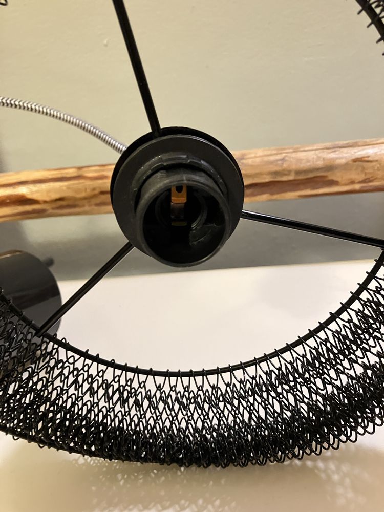 Żyrandol lampa klosz abażur metal Industrial Retro Wystrój wnętrz -50%