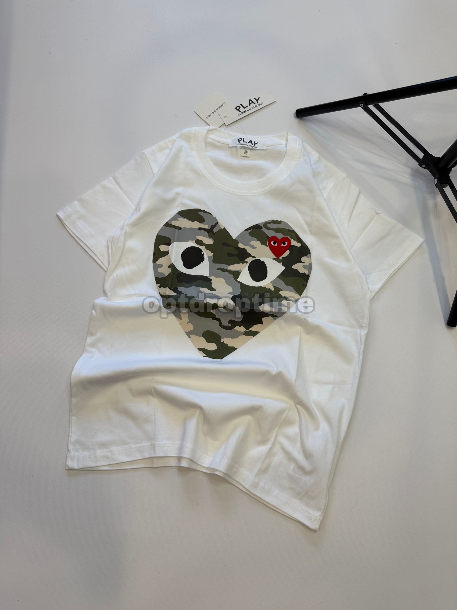 Футболка CDG Play Camo / comme des garcons t-shirt камуфляж