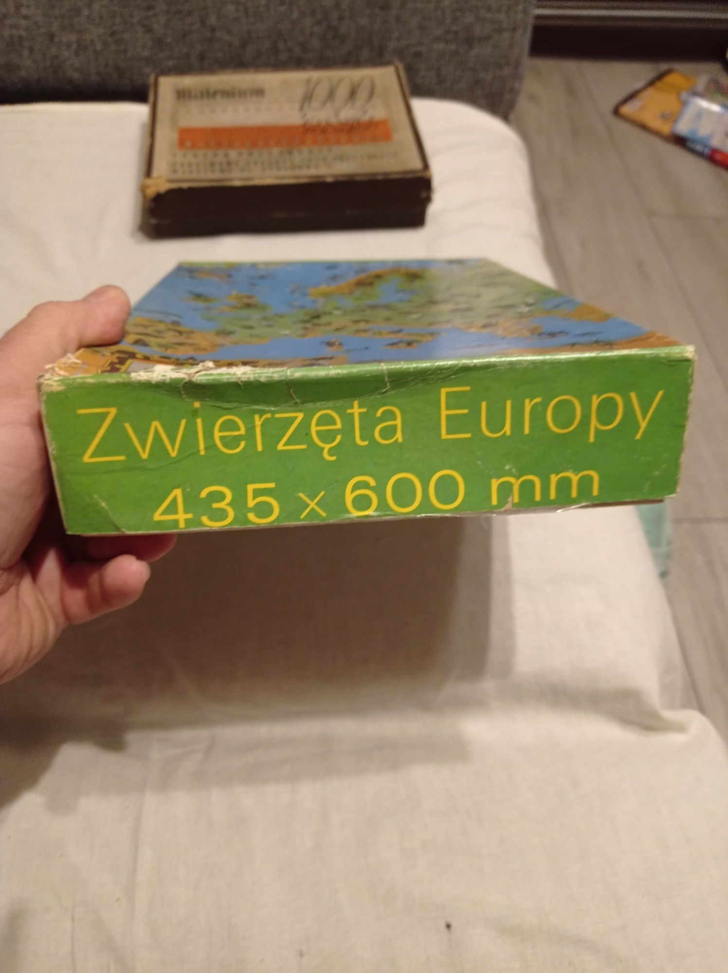 Puzzle zwierzęta Europy, prl parzydło, zamknięte oryginalnie