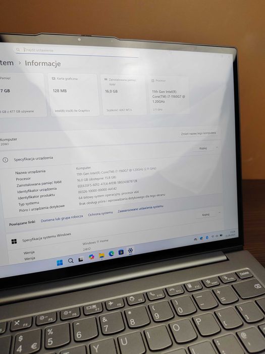 LAPTOP | ThinkBook 13X | i7-1160G7 | 16GB RAM | 512SSD | WQHD | Win11