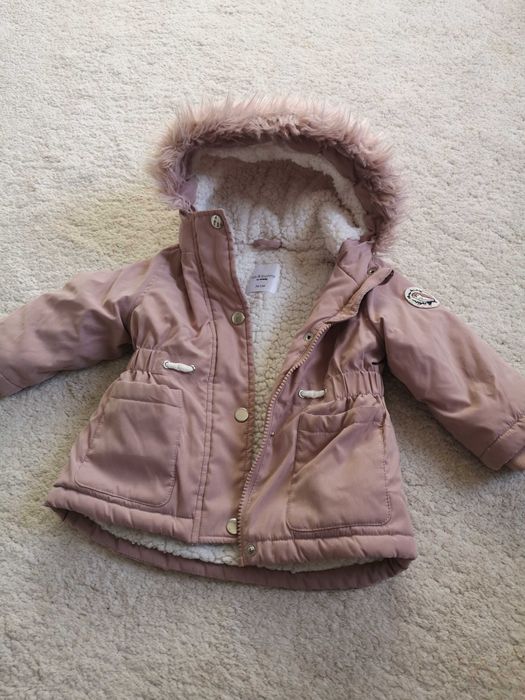 Sinsay niemowlęca zimowa kurtka ocieplana 74