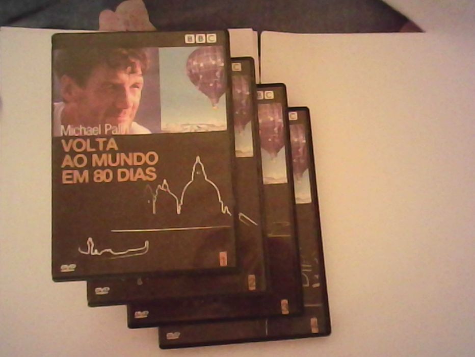volta ao mundo em 80 dias, 6 x  dvd"s originais ,