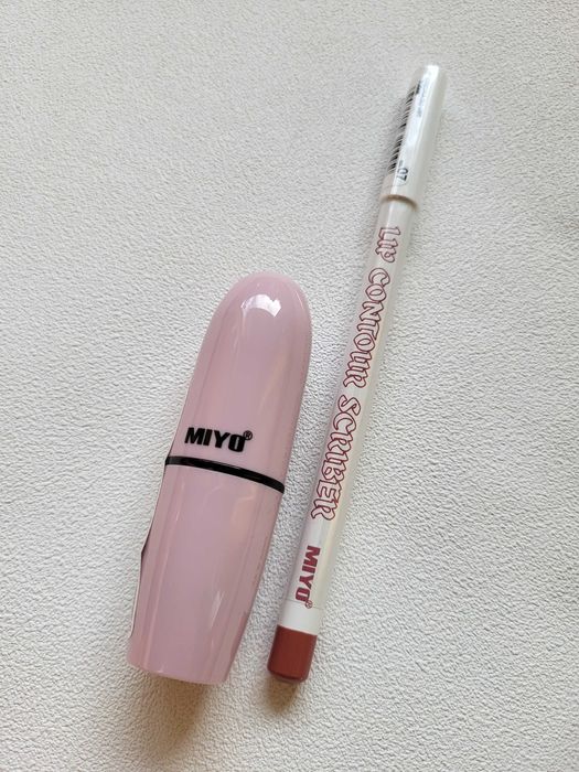 Miyo zestaw do makijażu ust konturówka 07 pomadka róż 01 rosewater