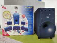 Subwoofer 200W Auxiliar Smartphone Cinema Home Coluna
