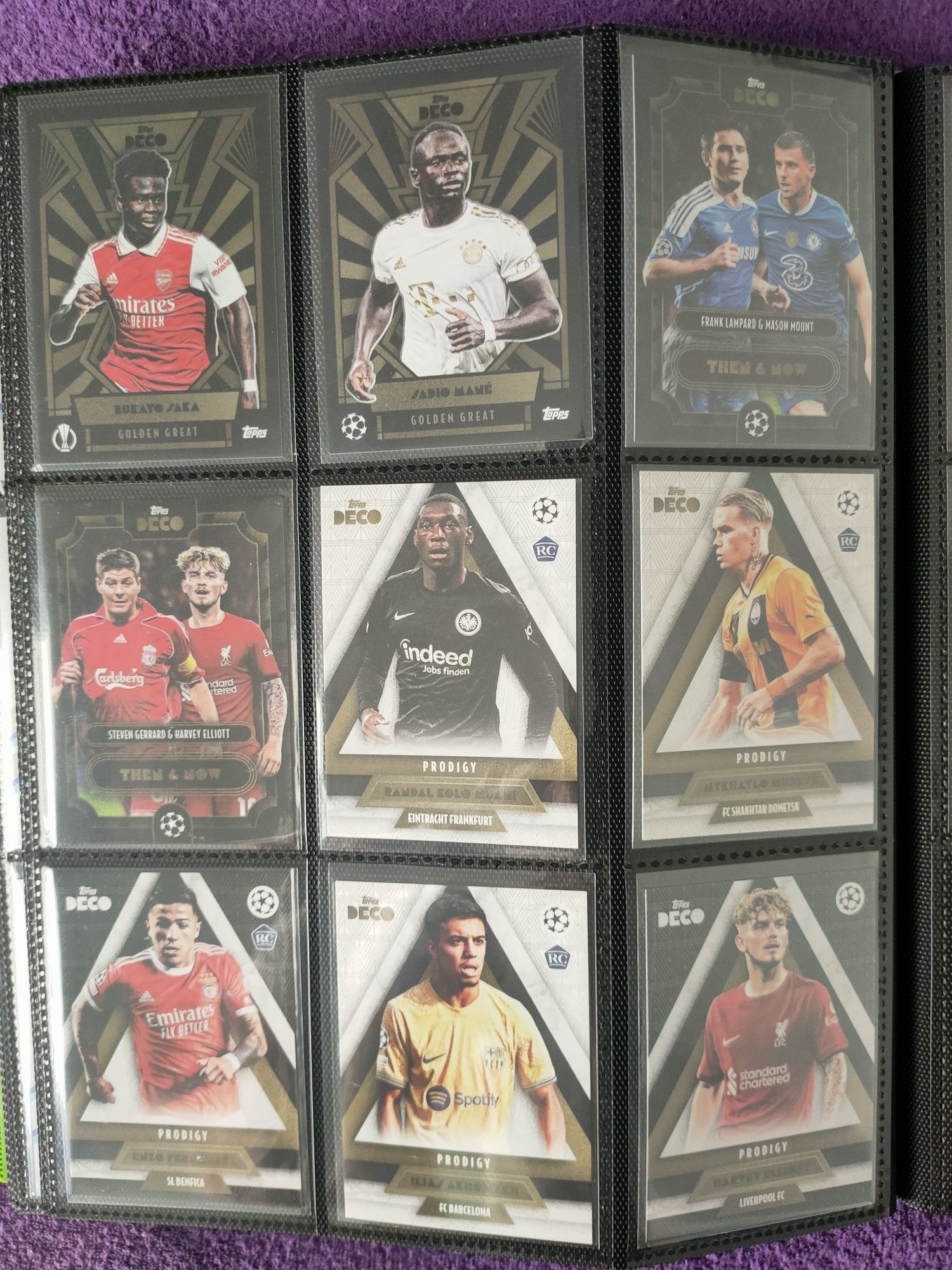 Karty Topps Deco 42 bazowe + 16 insert