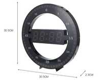 Okrągły Zegar Cyfrowy Led  3D
