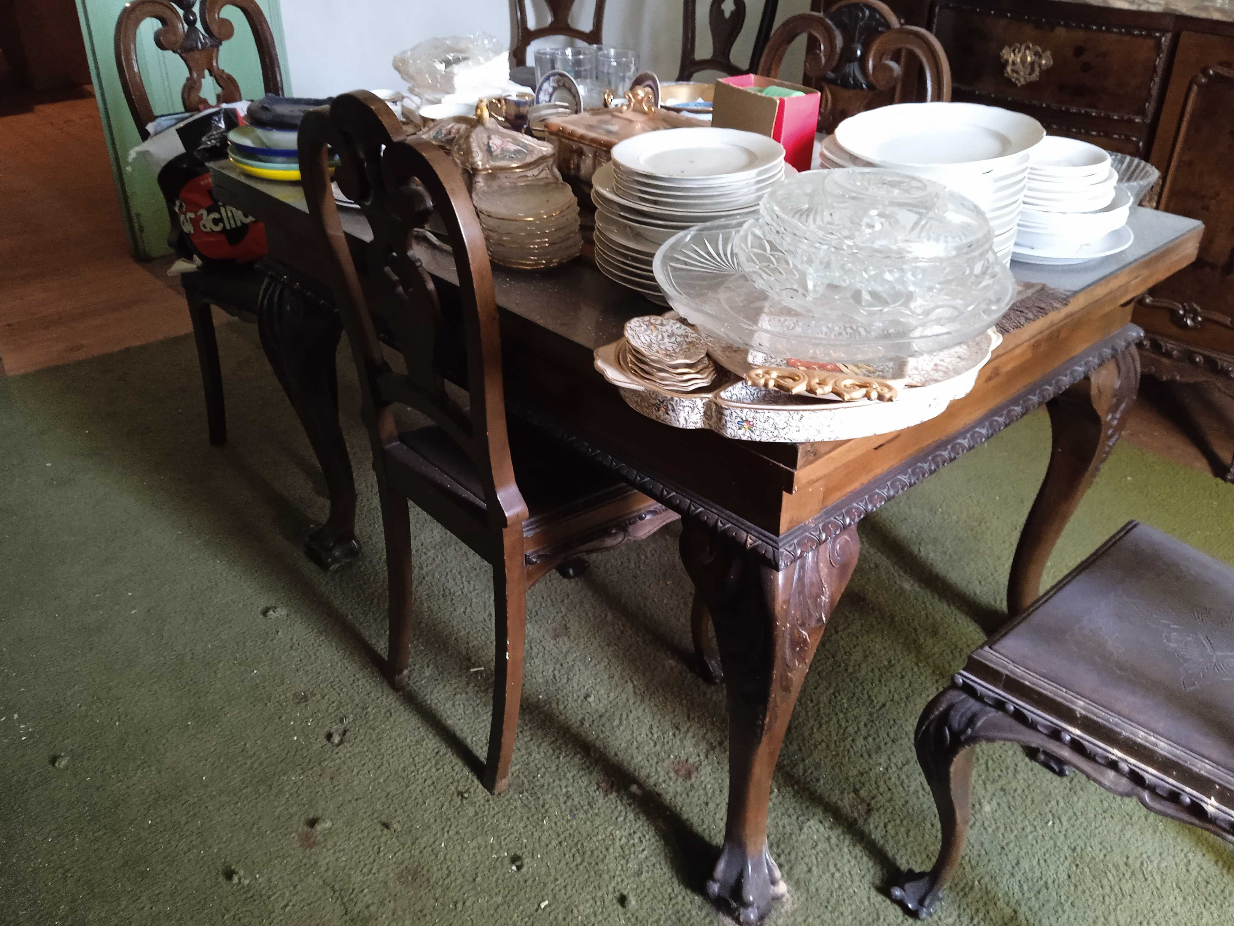 Mesa sala de jantar vintage completa