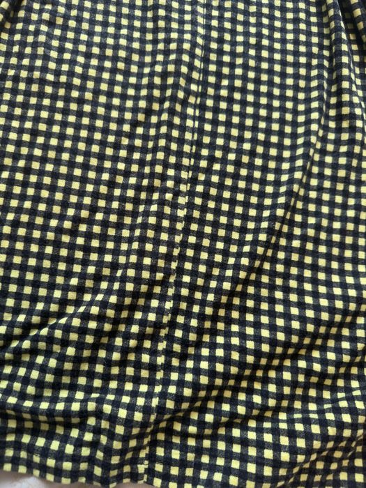 Czarno-żółta sukienka w kratkę dzianinowa Pull&Bear rozmiar M 38