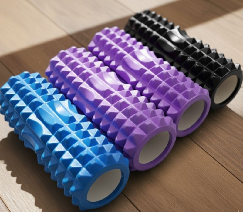 Валик массажный с выемкой для позвоночника 33*12 см валик масажний