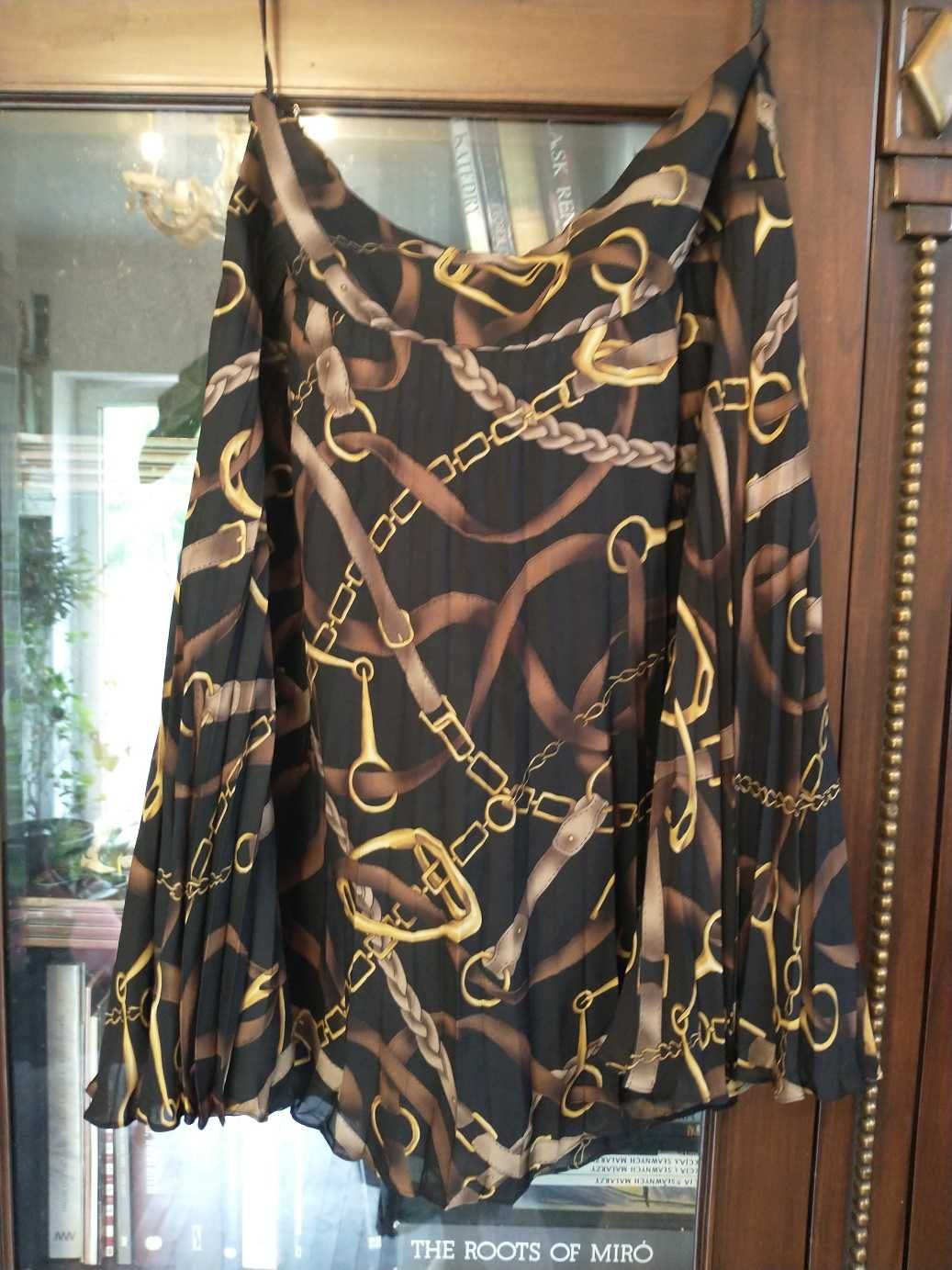 Przepiękna spódnica Ralph Lauren plisowana 100% jedwab - nowa! (US 14)