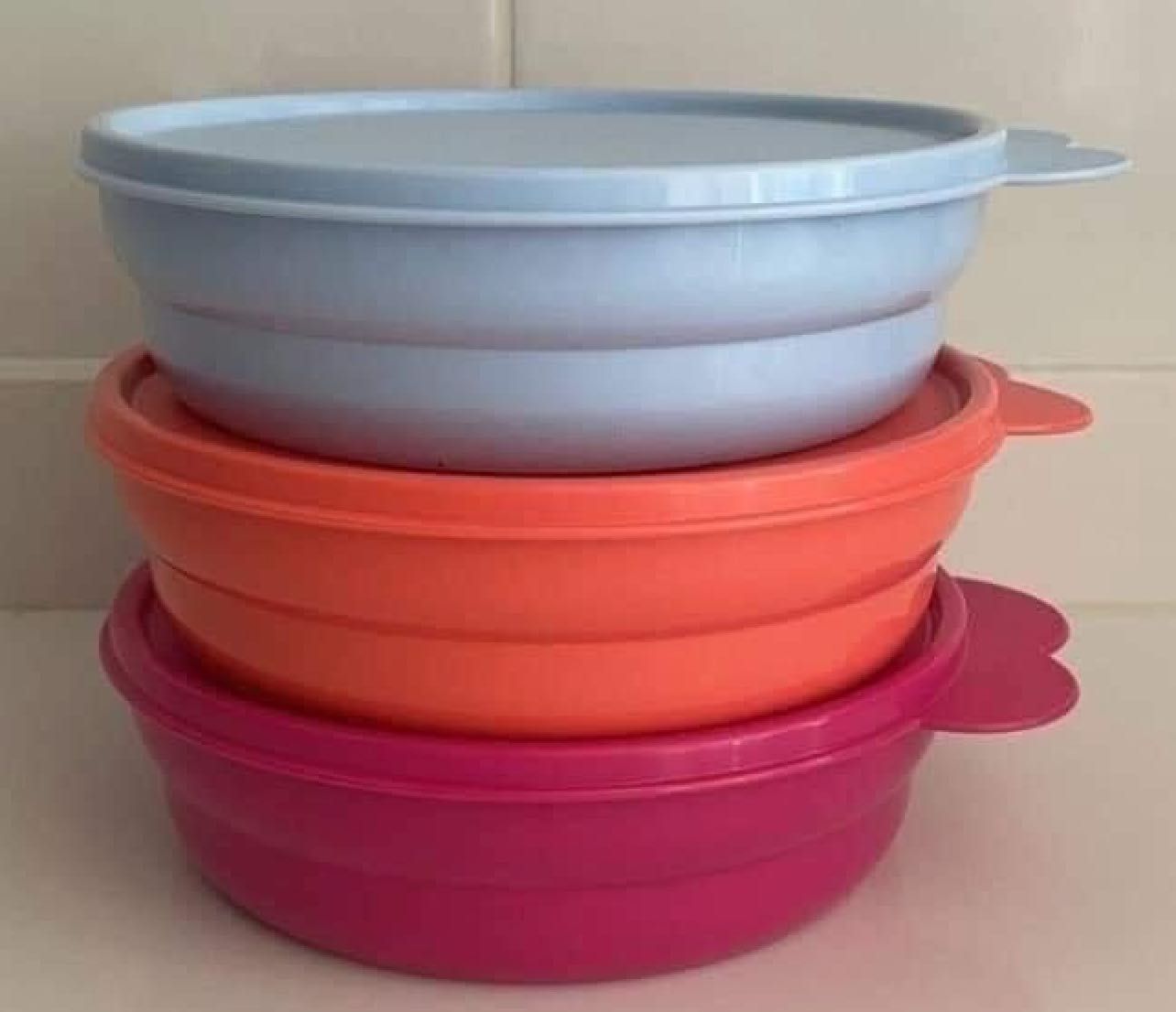 3 Caixas Coloridas (500ml) Tupperware