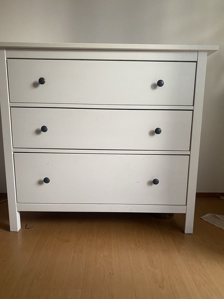 Komoda biala 3 szuflady Ikea