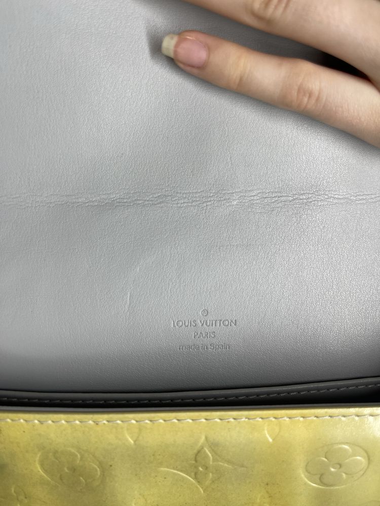 Женская сумка клатч Louis Vuitton gold clutch оригинал