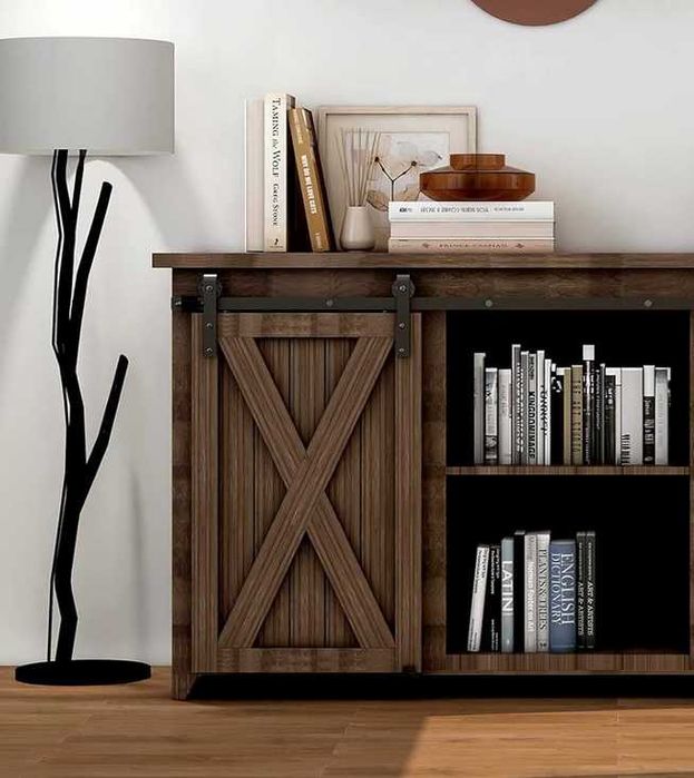 System Do Drzwi Przesuwnych 152 cm, prowadnica LOFT RETRO zestaw