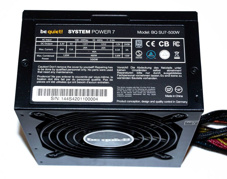 Zasilacz Be Quiet! System Power 7 500W 80+ Silver