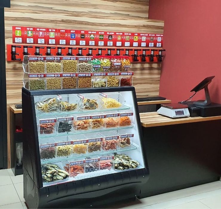 Облаштований магазин живого пива з прибутком і постійними клієнтами