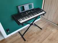 Keyboard Pianino Yamaha PSR E363 + statyw + stojak na nuty, jak nowe!