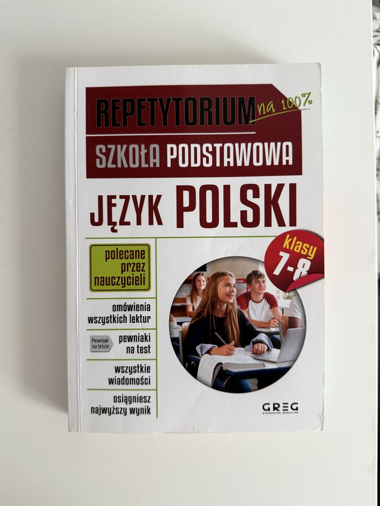 repetytorium matematyka i język polski  klasy 7-8