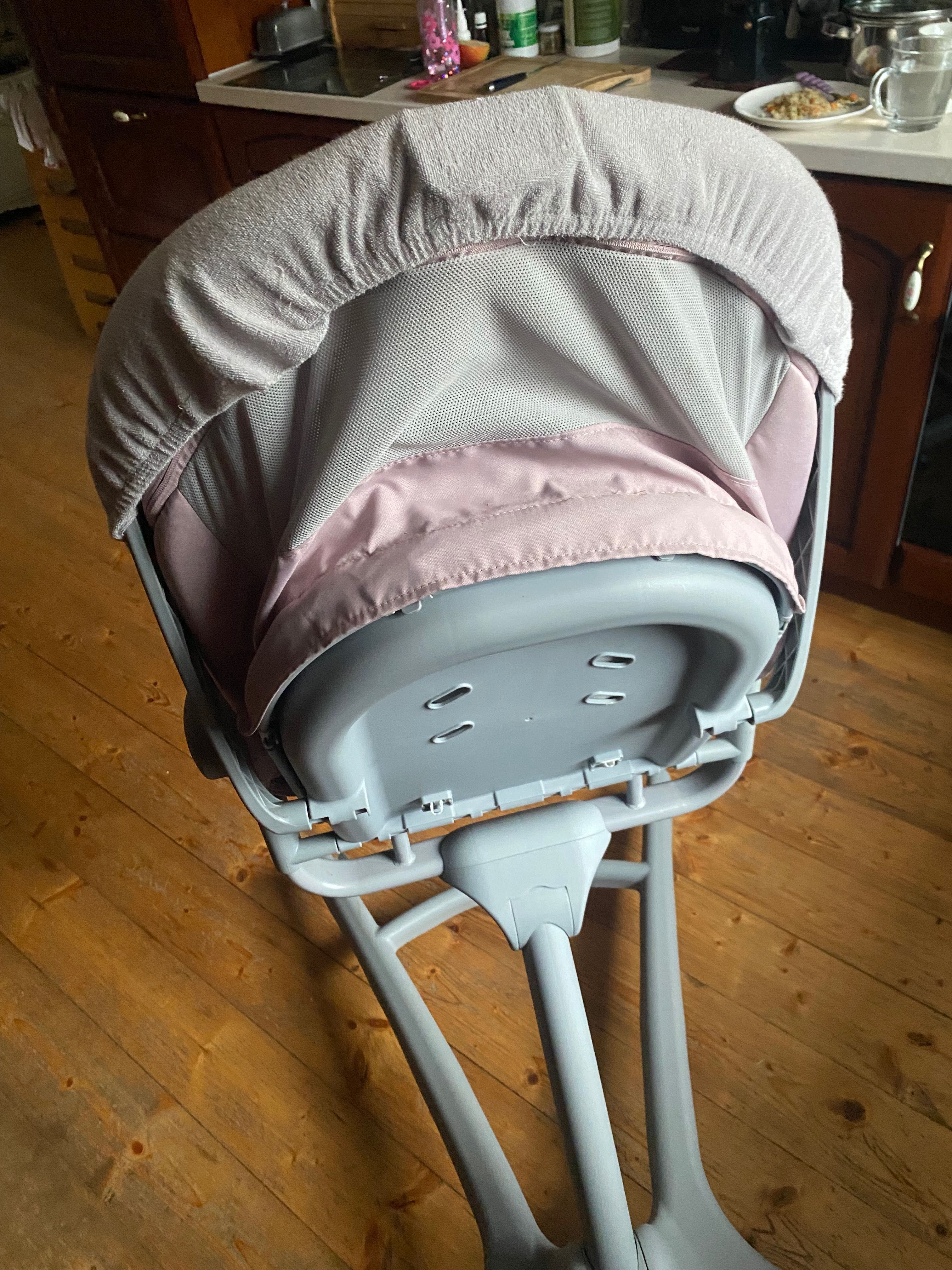 Chicco Baby Hug 4w1 – jak nowy kołyska łóżeczko jeżdżące różowe