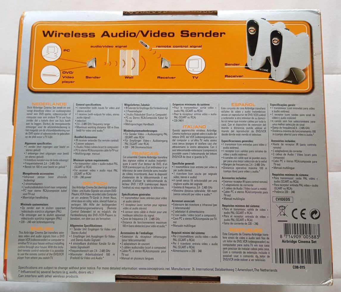 Conceptronic Wireless audio/video sender