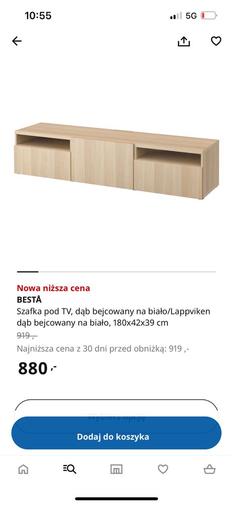 Szafka pod tv Ikea Besta