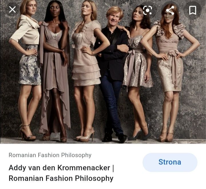 Sukienka koktailowa Addy Van Den Krommenacker r. 38