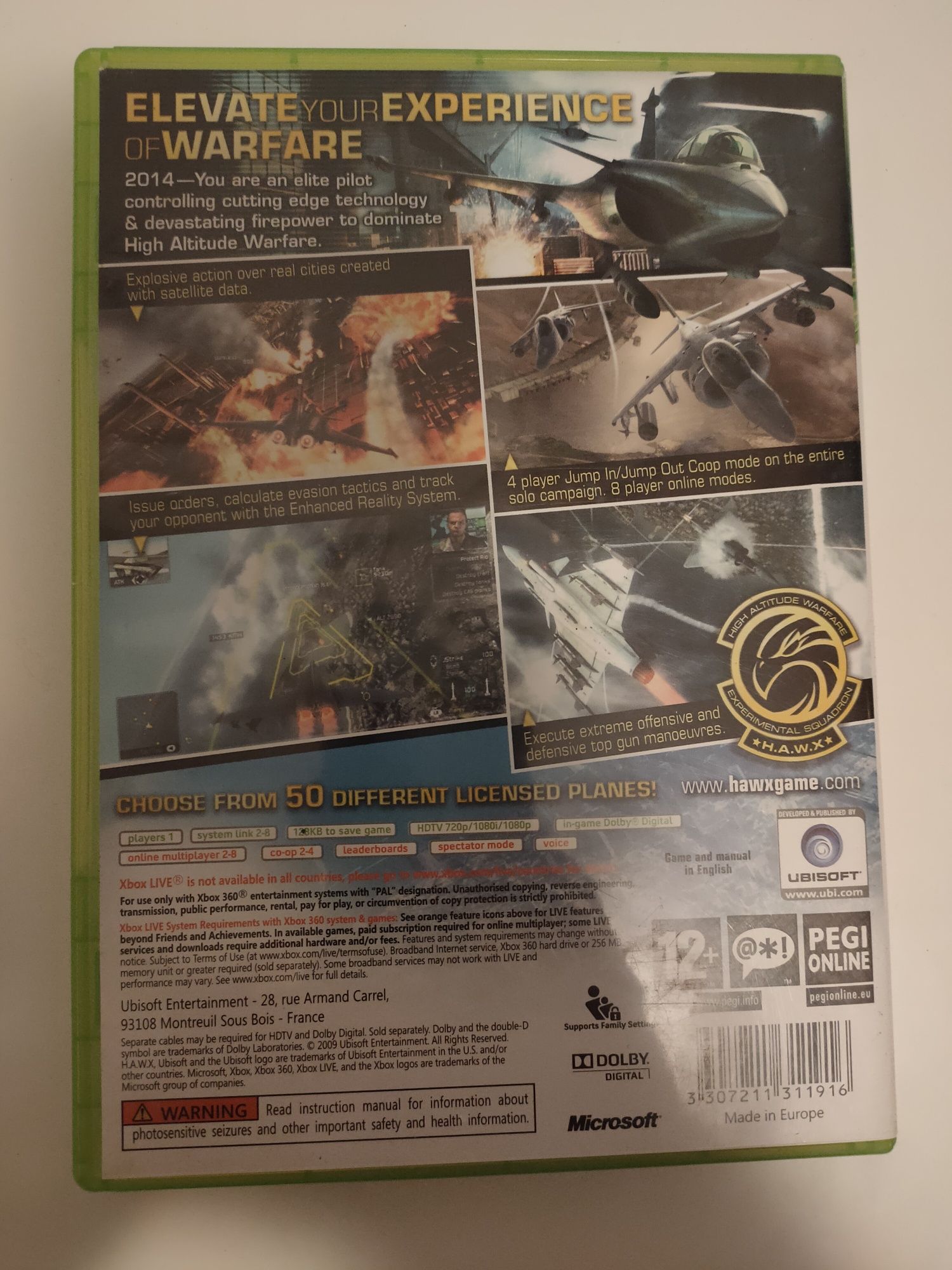Tom Clancy hawx samoloty Xbox 360