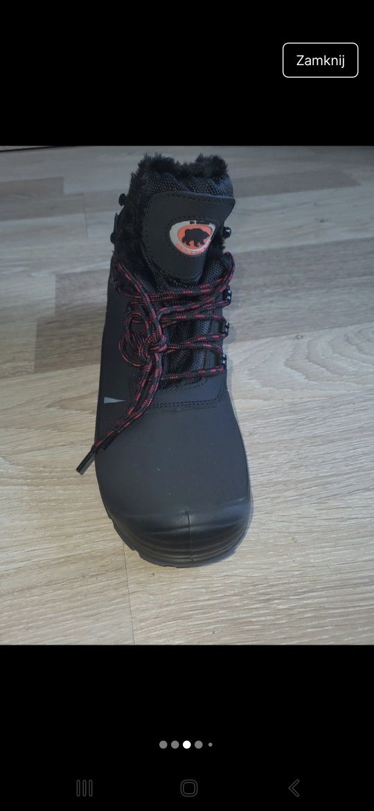 Buty robocze zimowe z blachą
