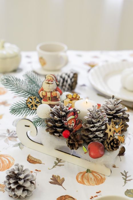 Новорічні підсвічники, композиції