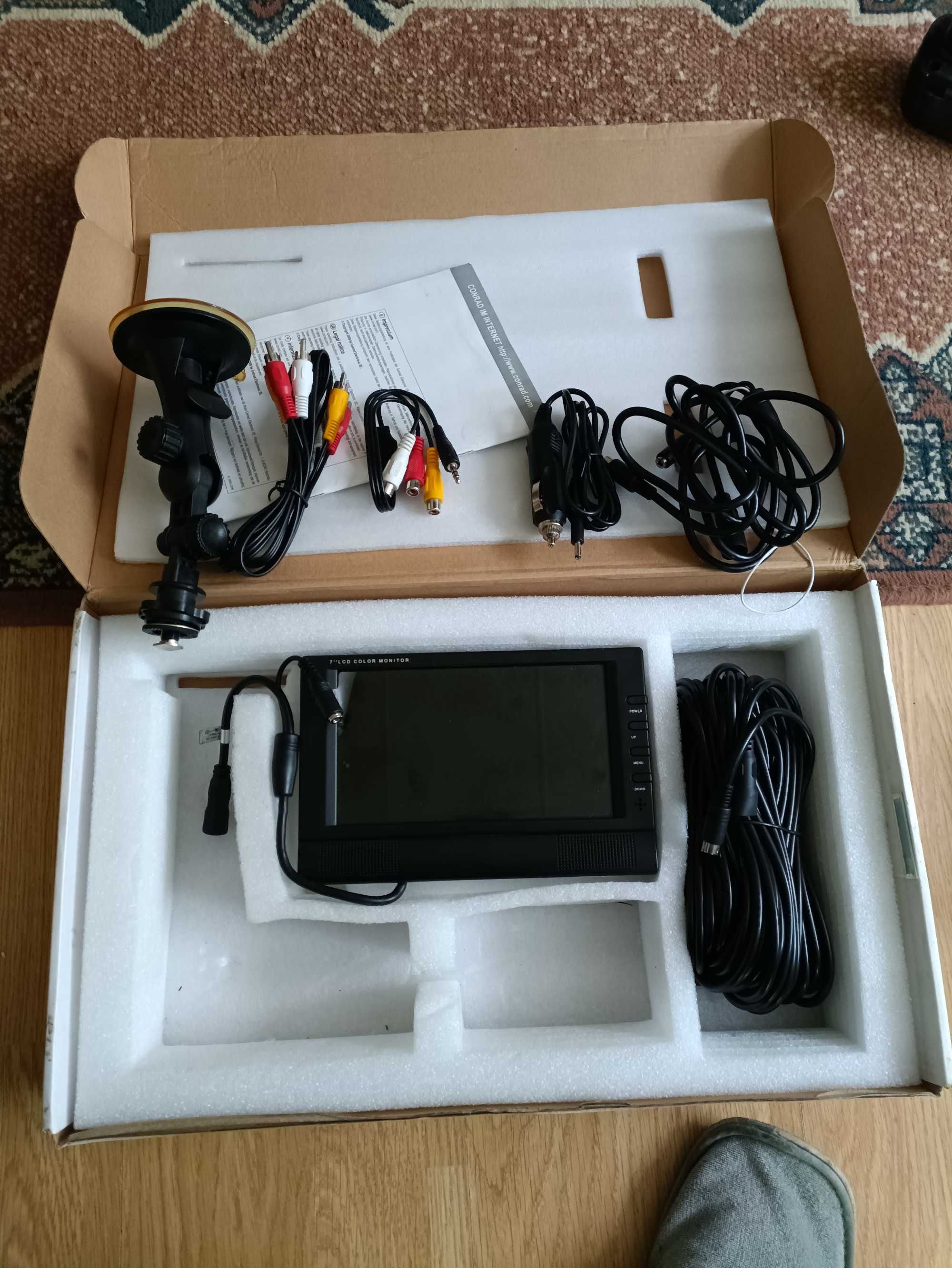 Monitor do kamery monitoringu video 7" Conrad ELECTRONIC LCD pilot