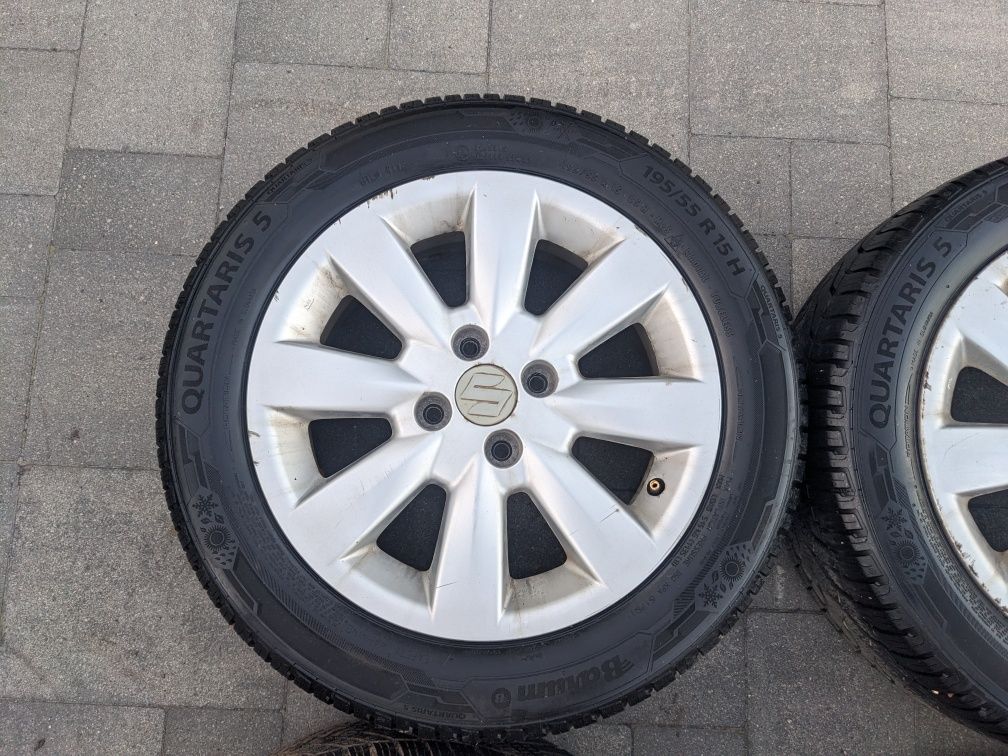 Alufelgi Koła Suzuki Swift 4x100 195/55R15 Wielosezon 6Jx15 ET45 Wysył