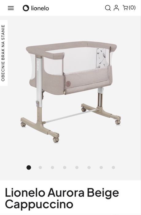 Lóżeczko dostawne na kółkach Lionelo Aurora 3w1 kołyska