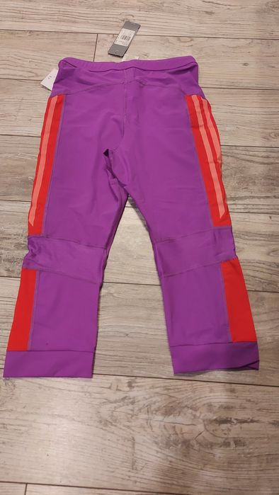 Adidas legginsy letnie/ getry biegowe 3/4 r.36 - S