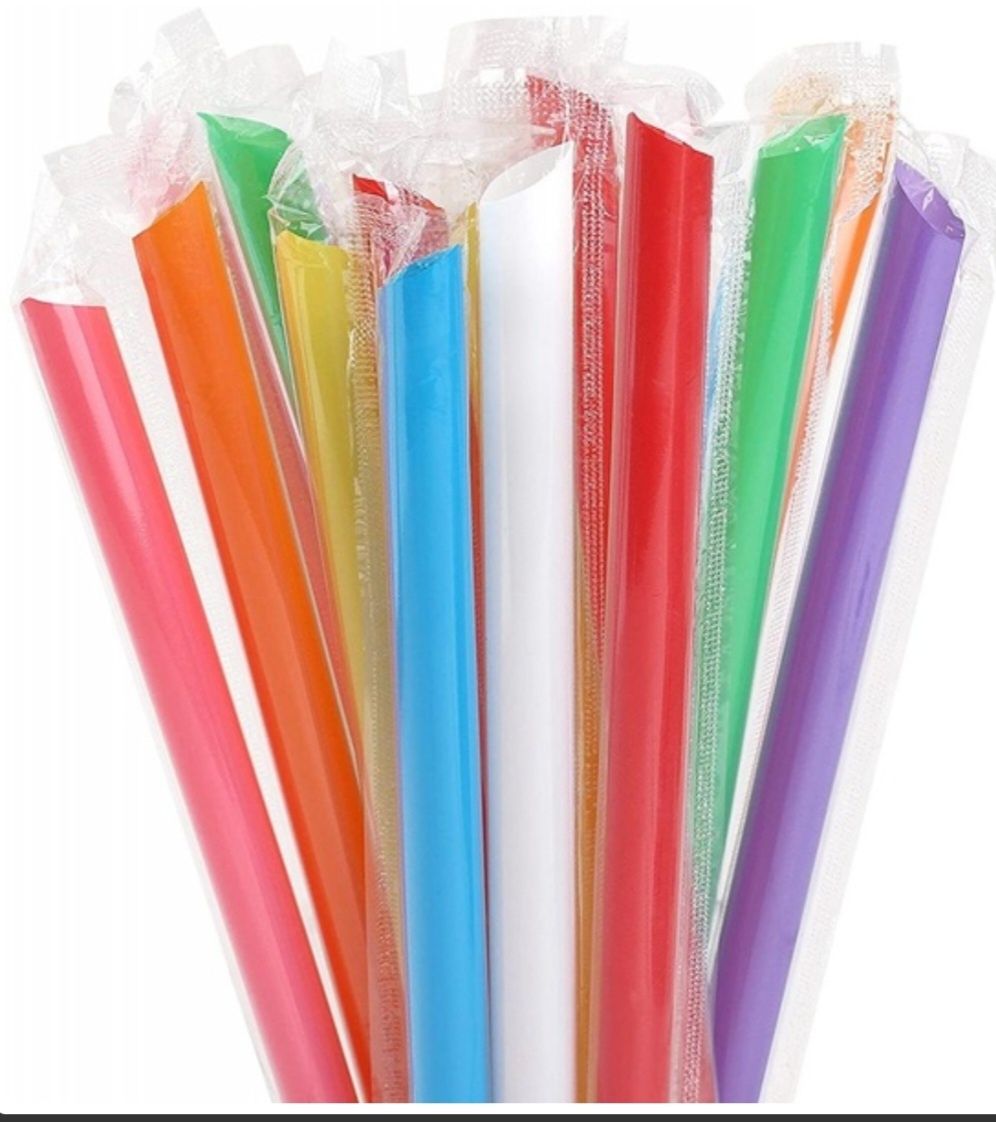 Slomki, rurki  do bubble tea 12 mm