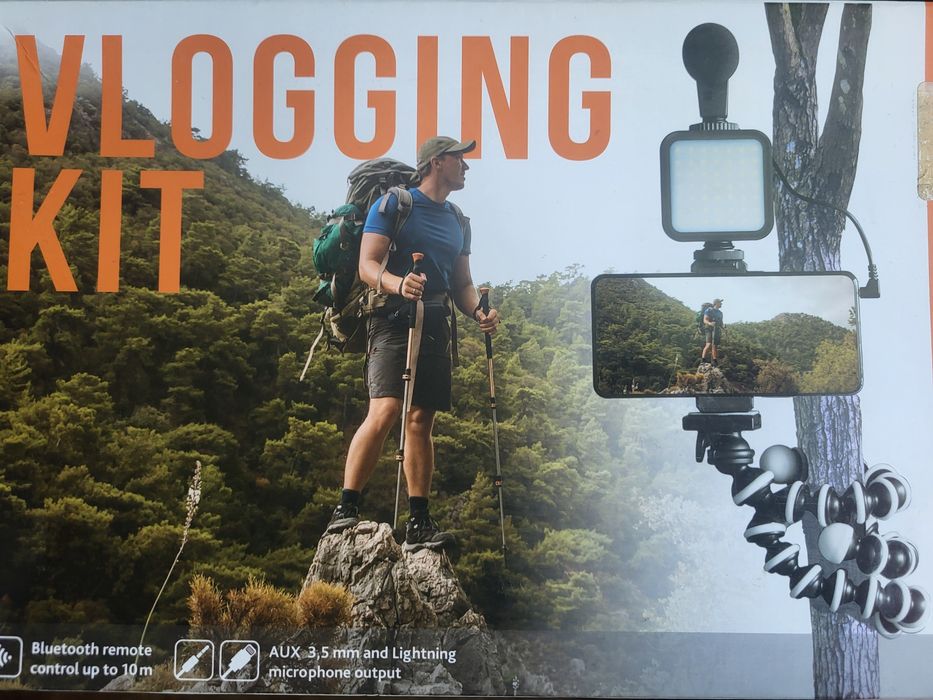 Комплект блогера Piko Vlogging Kit PVKLM03 селфі-лампа LED