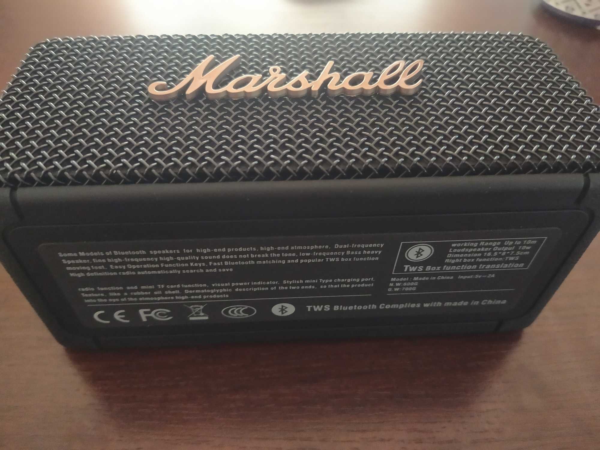 Głośnik Bluetooth marshall