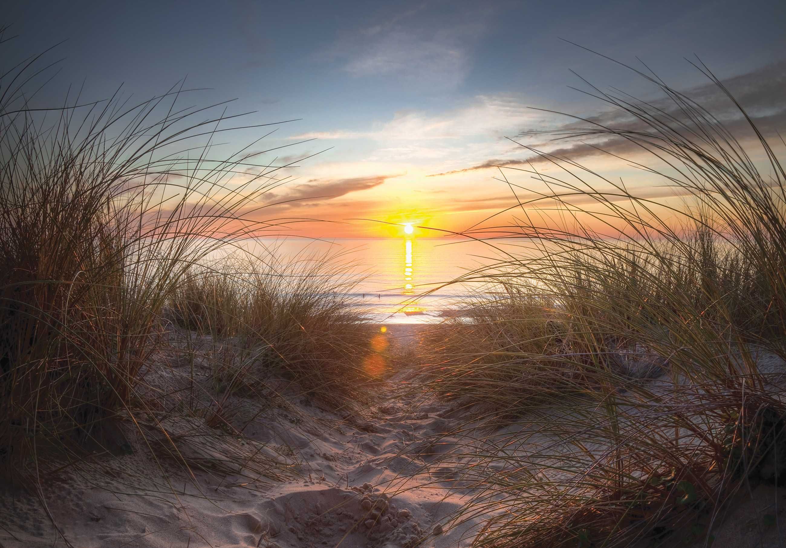 Fototapeta Słońce Morze Zachód Plaża Na Ścianę 3D Twój Rozmiar + KLEJ