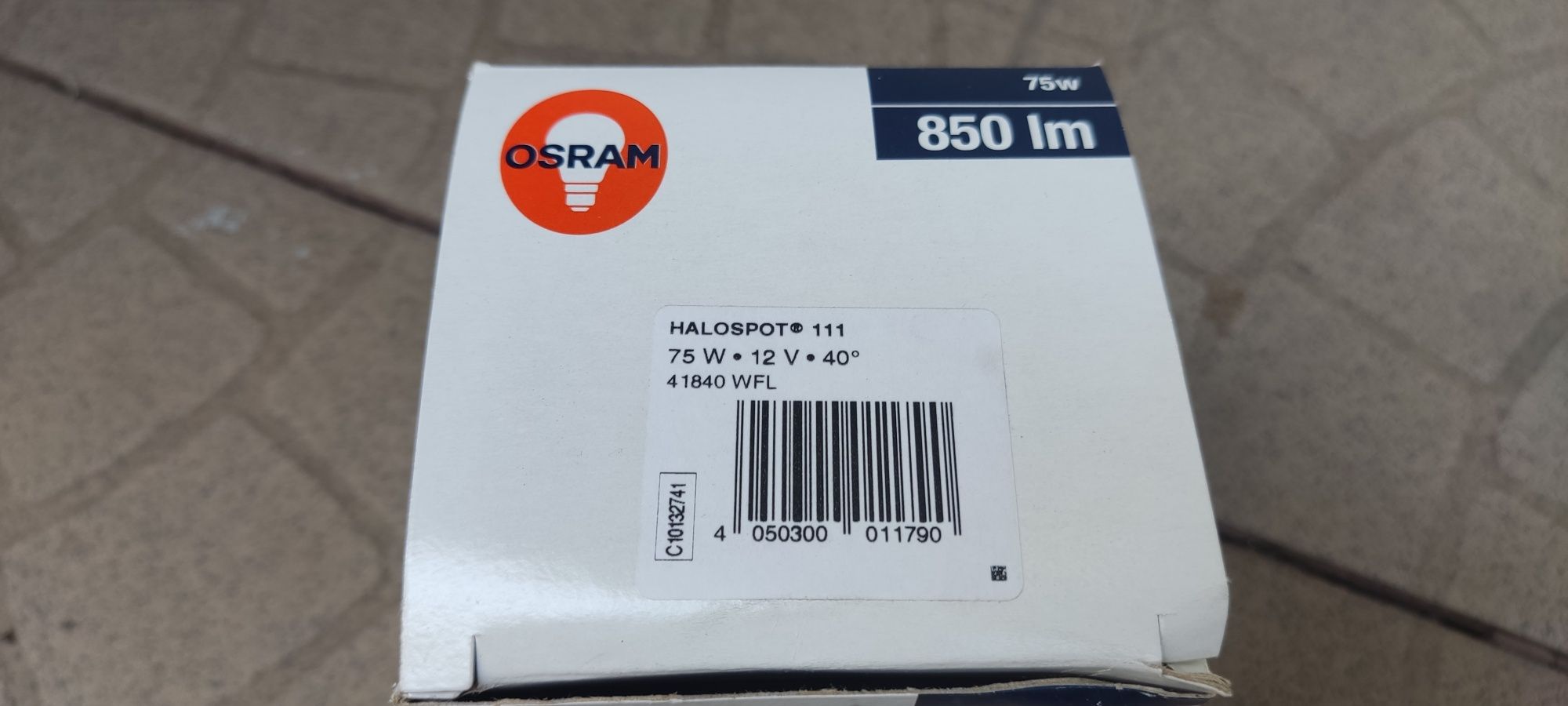 Галогенная лампа 12В.Osram halospot 111 75 w