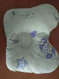 Ортопедическая подушка бабочка для новорожденных