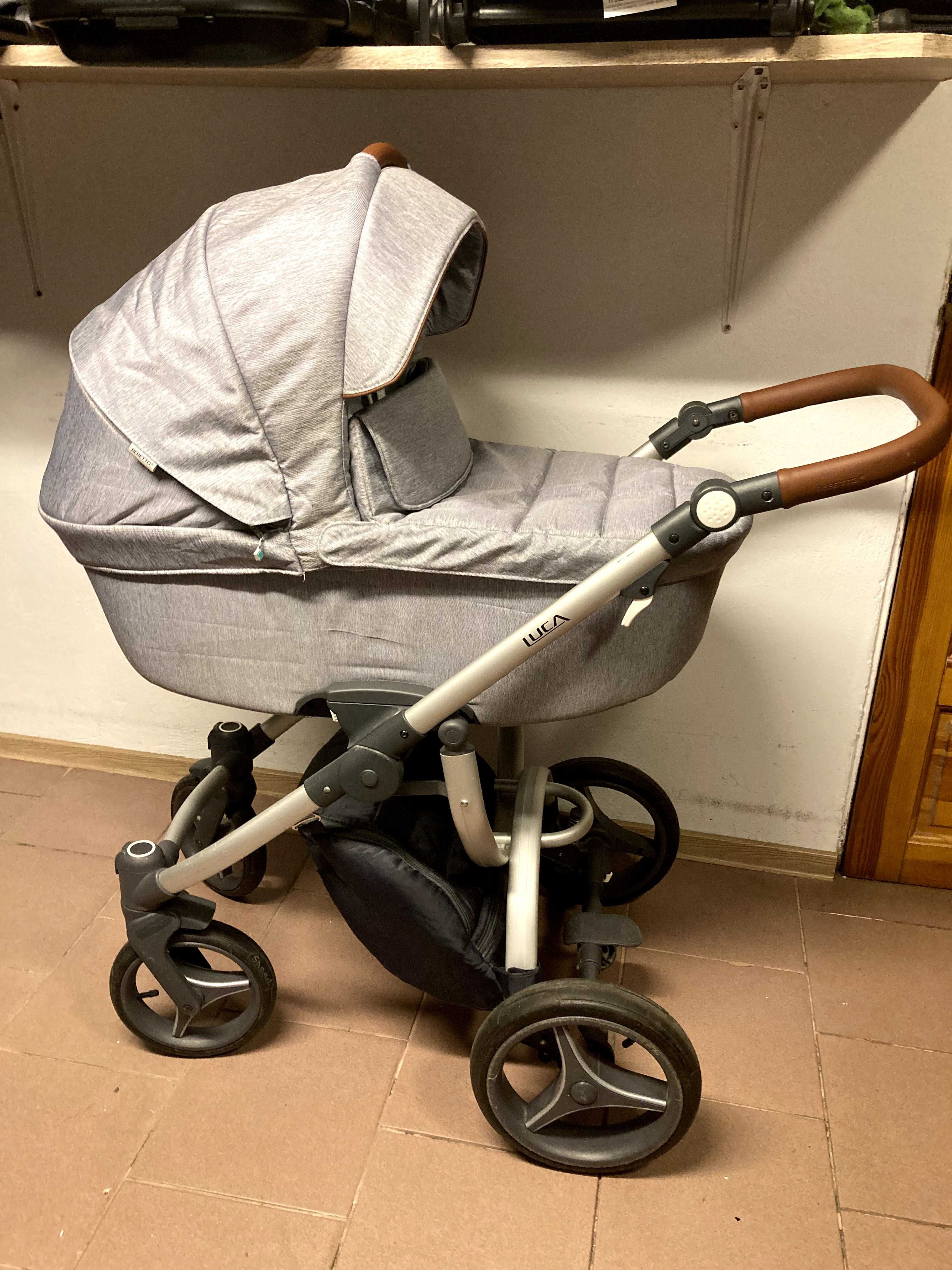 Wózek BEBETTO LUCA 2w1 / 3w1 / 4w1 baza Isofix Jasny Kolor