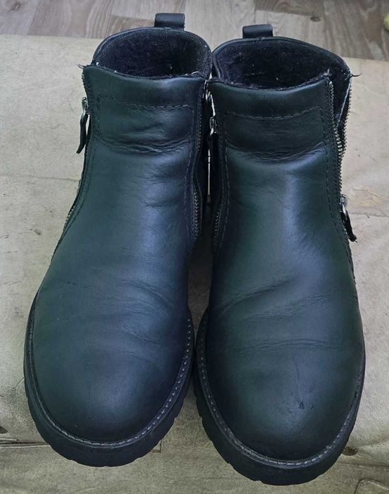 " Ecco" кожаные сапожки