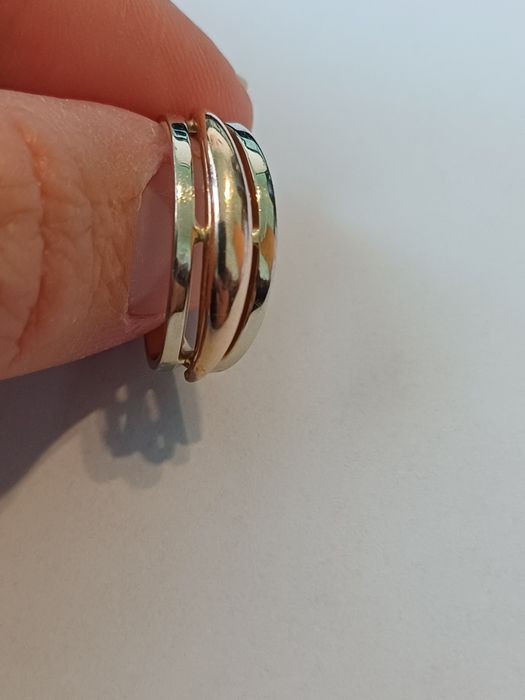 Сережки та каблучка золоті набір